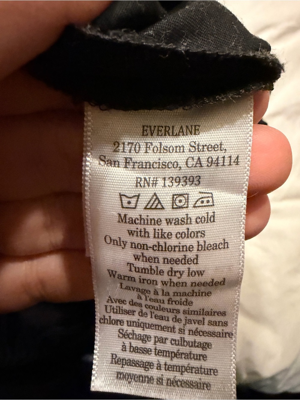Everlane Wide Leg Pants in Black - Picture 3 of 7